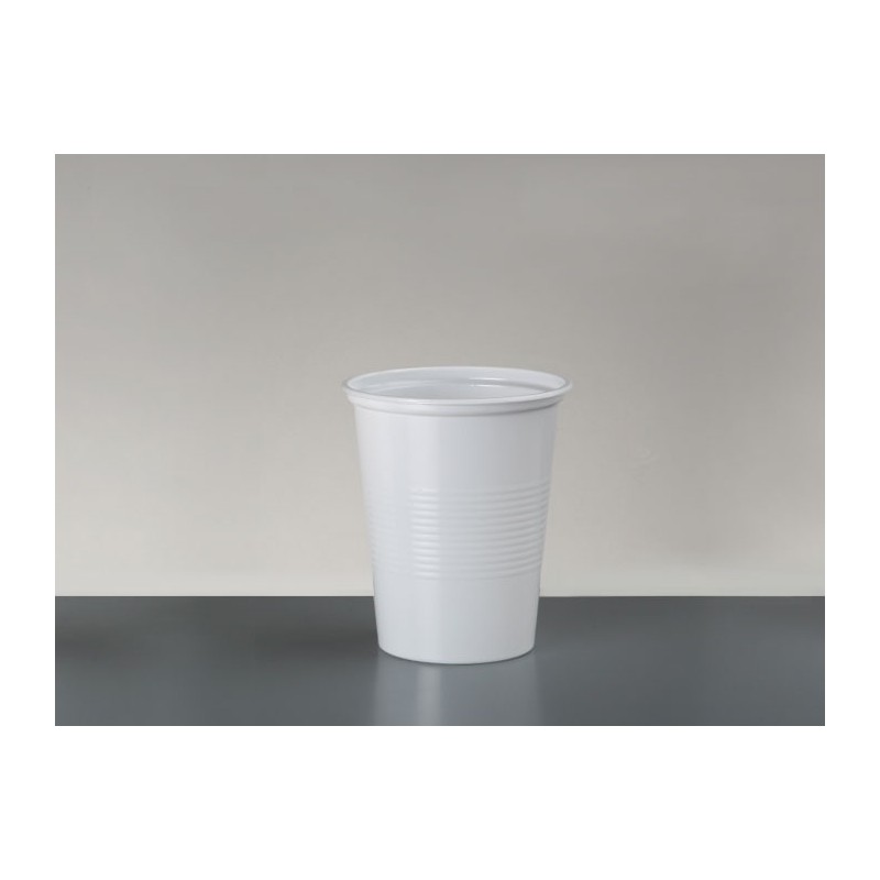 VASO PLASTICO 330cc BLANCO