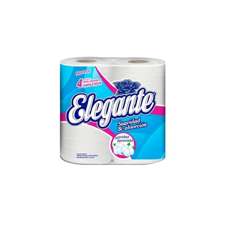 PAPEL HIGIENICO ELEGANTE S/H 4x30mts