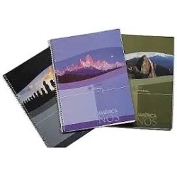 CUADERNO AMERICA ESPIRAL OFICIO x80h