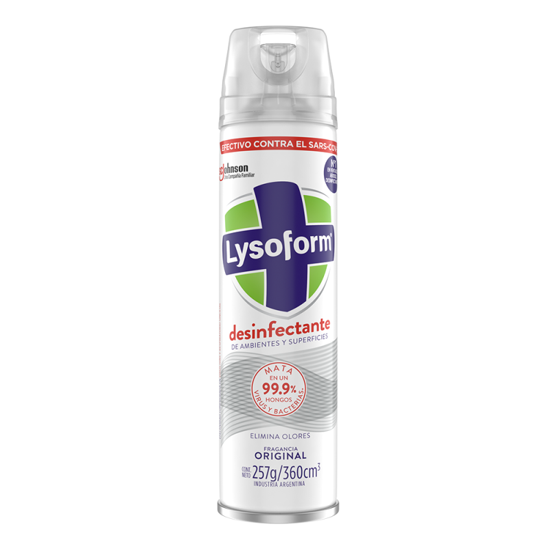 DESINFECTANTE AEROSOL LYSOFORM ORIGINAL x360cc